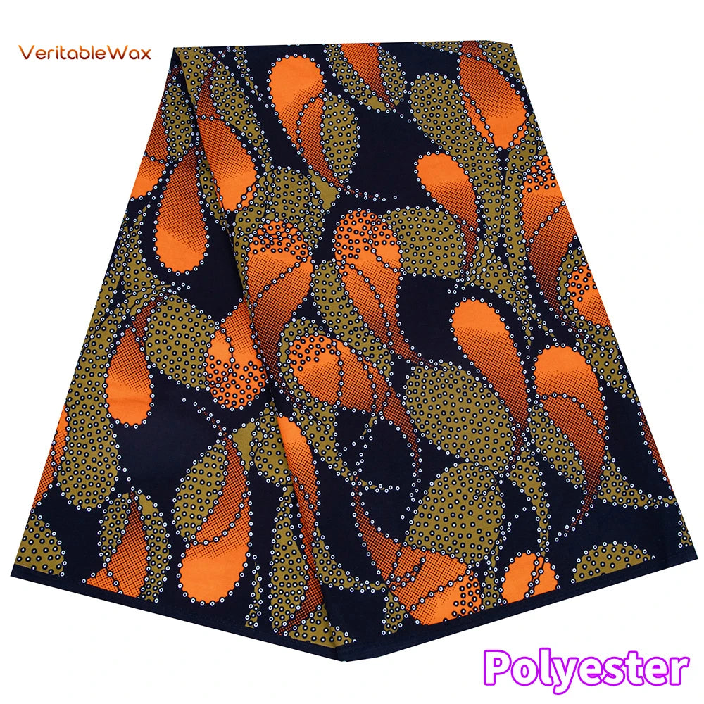 African Ankara Wax Fabric Patchwork Retro Style Double Prints Warp DIY Cloth Sewing Materials Africa Loincloth Polyester Tissu