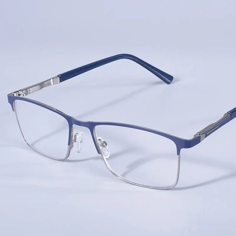 Double Color Oversize Frame Reading Glasses For Men And Women Anti blue Light High Quality Square Presbyopia Glasses+175
