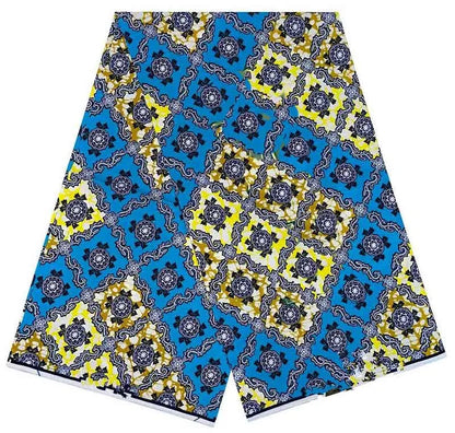 Ankara Wax Fabric 2024 High Quality African Wax Print Fabric 100% Cotton African Guaranteed Veritable Real Wax For Dresses