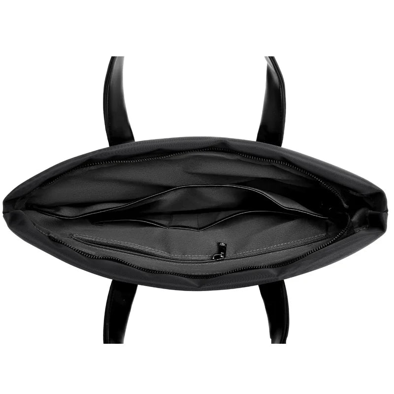 2024 New Briefcase Portable Document Backpack Large Capacity Business Men's Bag Computer Bag Public Document Bag