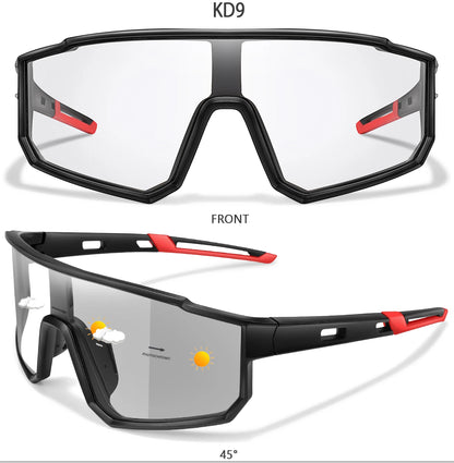 Photochromic Sunglasses New Style Brand Men Women Comfortable Windproof Cycling Glasses for Bicycle MTB Bike Running Fishing