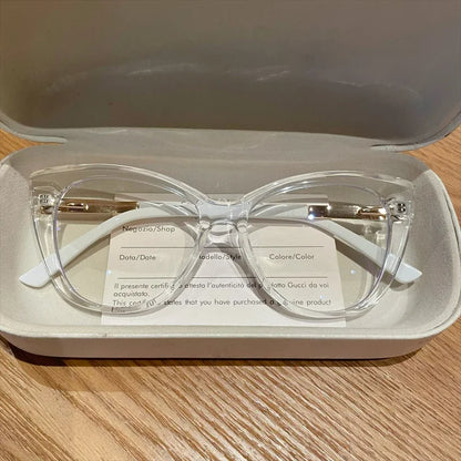 EYORA Fashionable Full Rim Cat Eye Reading Glasses Women Anti Blue Ray or Photochromic Progressive Prescription Optical Eyewear