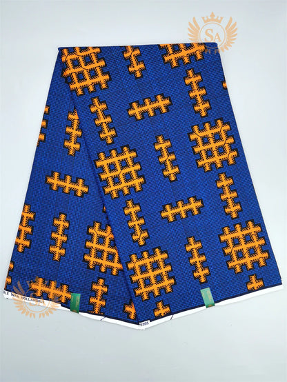 New 100% Cotton Original Real Wax Ankara Fabric 2021 African Print Fabric For Wedding Dress Tissue African Fabric Wax Fabric