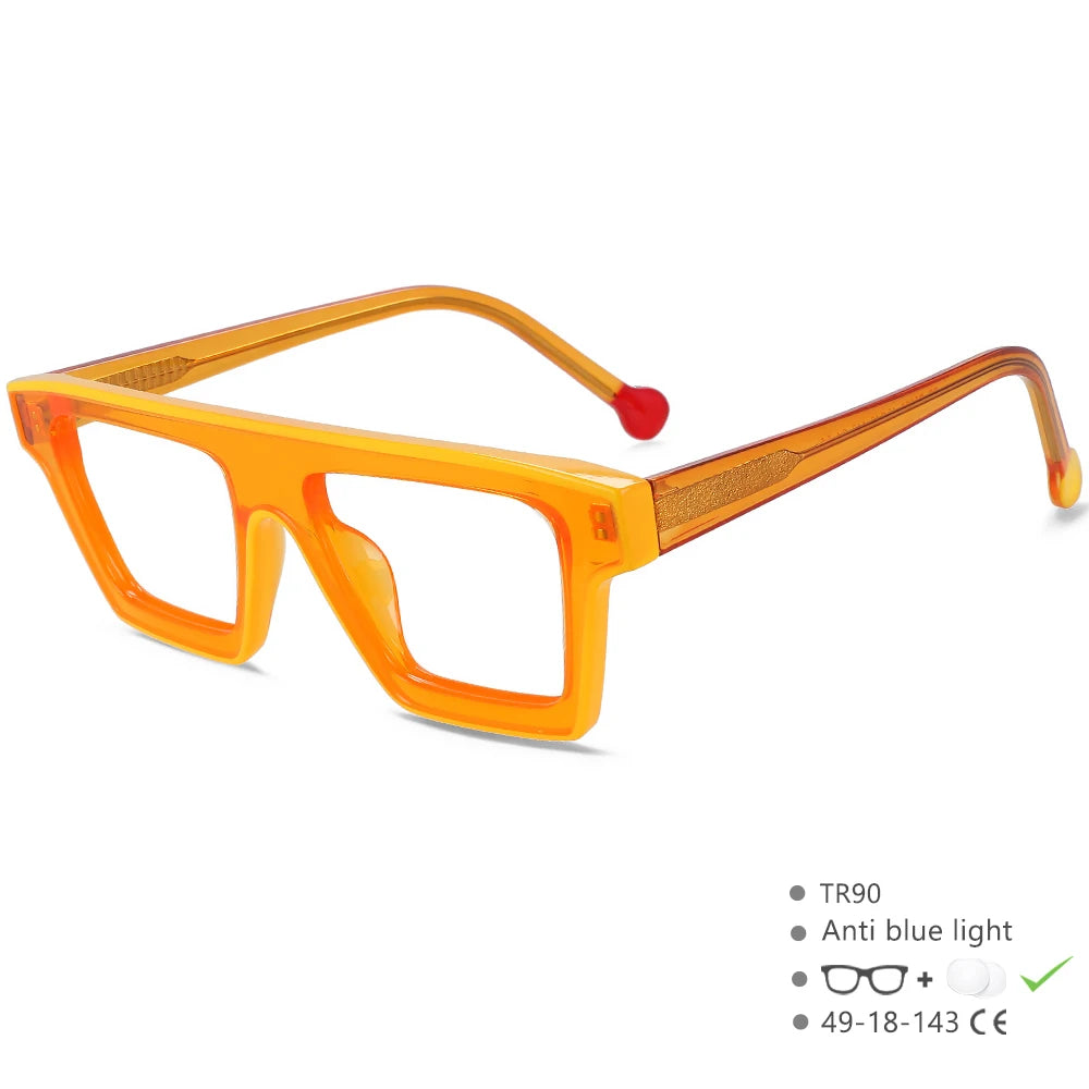 R56012 Oversized Rectangle Reading Glasses +1.00 +2.00 +3.00 Retro Eyeglasses for Hyperopia Glasses Presbyopia Eyeglasses
