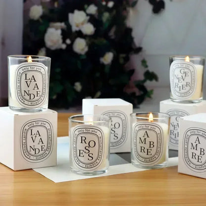 Transparent Romantic Aromatherapy Candle Lamp Gift Aromatherapy Candle Guest Gift Candle Wedding Candle Candle Jar