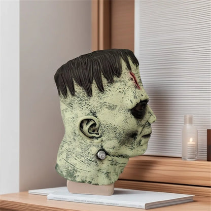 Horror Frankenstein Latex Mask Cosplay Monster Costume Mask Mad Scientist Movie Halloween Party Horror Men's Cosplay Costume