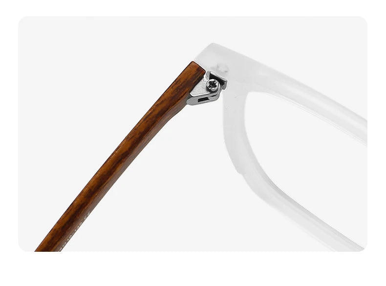 Wood Pattern Retro Anti Blue Light Glasses for Men Optical TR90 Male Square Glasses Frame Women Clear Lens Gift Frames F75233