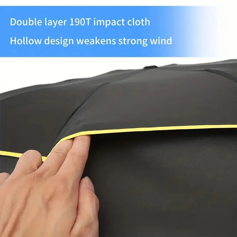 Double Strong Wind Resistant Umbrella Rain Women Large Folding Non-automatic Umbrellas Men Family Travel Business Paraguas