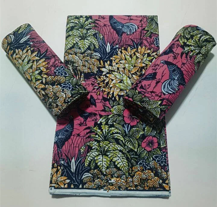 2023 Guaranteed Veritable Super Hollandais African Wax Fabric 100%Cotton 6 yards Original Ankara Block Print Pattern Africa