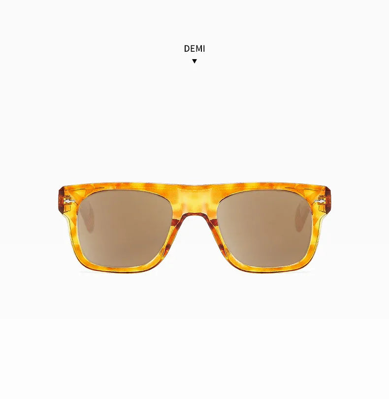 Square Yellow Lens Reading Sunglasses for Men Classic Tinted Prescription Presbyopic Eyewear Outdoor Shade Sun Glasses Readers