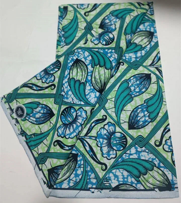 2023 Guaranteed Veritable Super Hollandais African Wax Fabric 100%Cotton 6 yards Original Ankara Block Print Pattern Africa