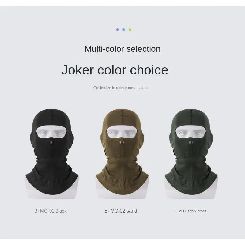 Cycling Balaclava Breathable Sport Full Face Mask Ski Windproof Headgear Outdoor Bicycle Motorcycle Soft Bike Quick-Dry Hood Cap