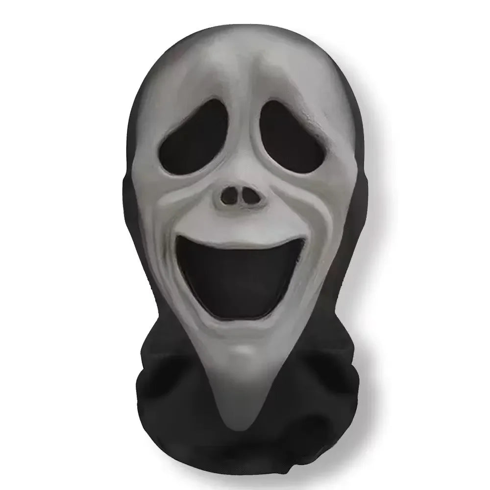 Halloween Mask Cosplay Props Full Face Elastic Mesh Breathable Skull Headcovers Horror Party Halloween Ghost Face