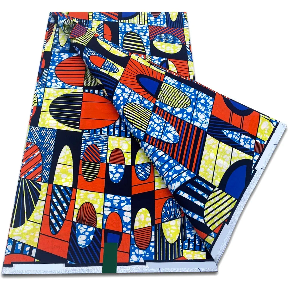 African Real Wax Prints Fabric Ankara Wax 100% Cotton Fabric Guaranteed Veritable Original Sewing Material