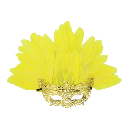 Novelty Feather Masquerade Mask Fashion Lightweight Halloween Mask Funny Personality Cosplay Mask Stage Performance