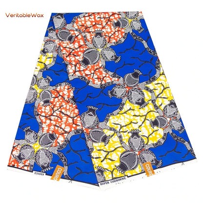 African Ankara Wax Fabric Patchwork Retro Style Double Prints Warp DIY Cloth Sewing Materials Africa Loincloth Polyester Tissu
