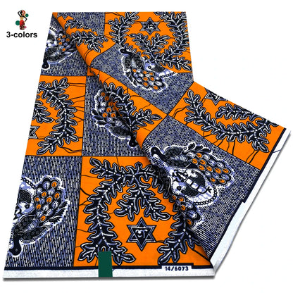 2025 Veritable Wax Guaranteed Real Wax Print Fabric dutch hollandais Pagne African Wax Fabric 6 yards