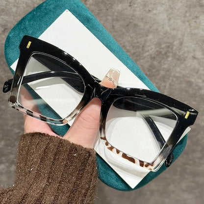 2025 New Style Reading Glasses for Women Fashion Men Oversized Square Prescription Glasses Large Frame Anti-blue Presbyopia