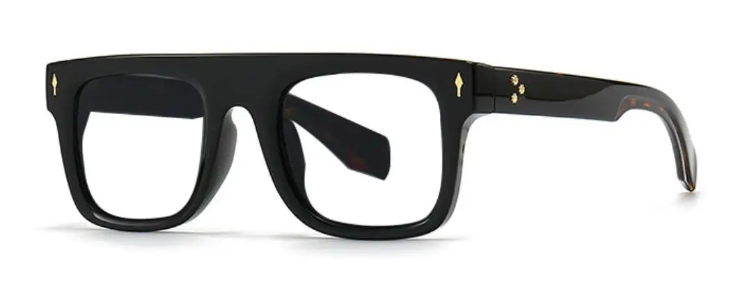 Luxury Square Frame Retro Reading Glasses Men Women Anti Blue Light Rice Nail Glasses Elegant Green Flat Top Computer Eyewear +2