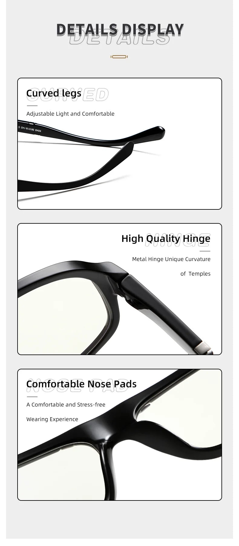 Classic Oversized Square Photochromic Anti Blue Light Reading Glasses Men Women Luxury Brand Computer Glasses Trendy TR90 Frames