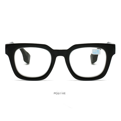 2024 New TR90 Rectangle Black Frame Reading Glasses Ultralight Anti Blue Light Presbyopic Glasses Eyewear Readers