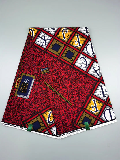 Dutch Ankara Wax Print Fabric High Quality Wax African Hollandais Fabric 100% Cotton Soft African Veritable Real Wax for Dress