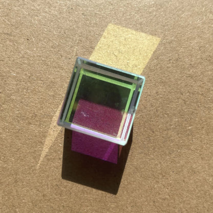 1pcs Science Magic Prism Cube 20mm Hexahedral Crystal Magic Cmy Cube 3D Color Cube Prism For Photography