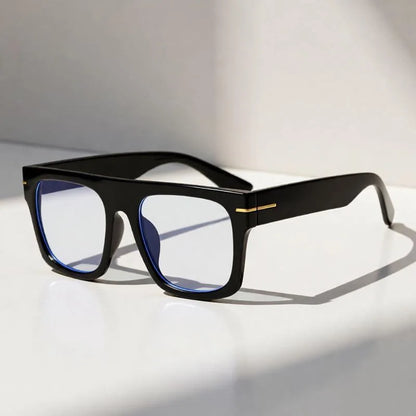 Large Square Anti Blue Light Reading Glasses Men Women Classic Designer Clear Presbyopic Eyewear Prescription Optical Glasses