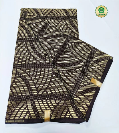 2025 Newest Ankara Real Wax Fabric Guaranteed Veritable African Wax Print Pagne Fabric 100% Cotton 6 Yards Ghana Style Dresses