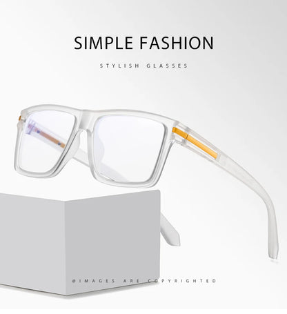 Men Optical Reading Glasses Prescription CR39 Lenses Myopia Eyewear Women Blue Light Blocking Computer TR90 Big Eyeglasses Frame