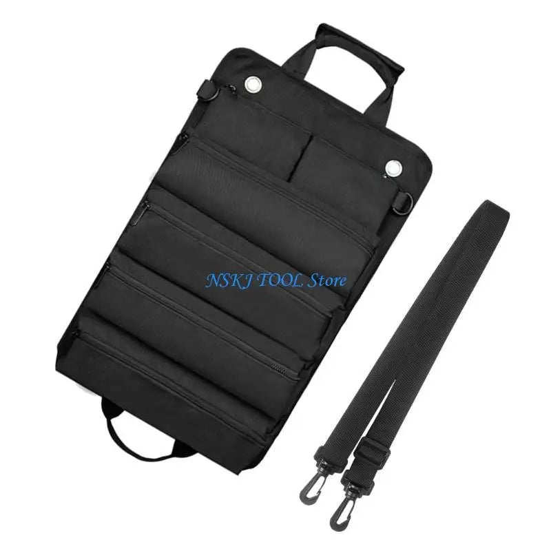 L8RC Tool Roll Bag Tool Roll Up Bag Tools Tote Bag Pockets Tool Sling
