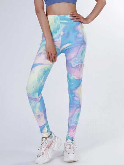 CUHAKCI Fashion Plaid Printing Leggings Women Sexy Fitness Leggins Grid Floral Stripe Trousers High Waist Pencil Pants