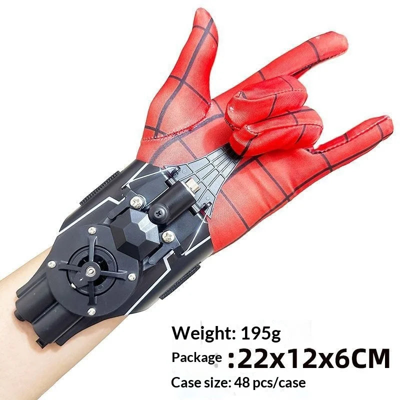 Electric Auto Retractable Web Shooter Wrist Mounted Web Launcher Novelty Cosplay Prop For Adult Role Play Collectible Ornament