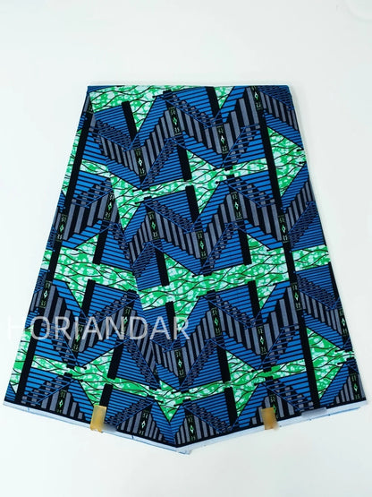 Veritable Guaranteed Dutch Hollandais Quality Prints Pagne African Fabric Dress Real Wax 100% Cotton 6 Yards