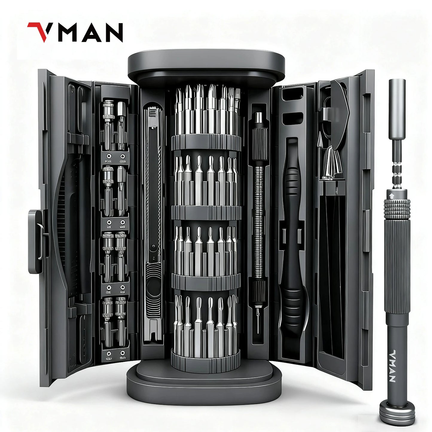 72in1 Mini Precision Screwdriver Set Magnetic Bits Manual Repair Tool Kit for iPhone PC Watch Computer Repair Gift bottle opener