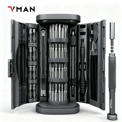 72in1 Mini Precision Screwdriver Set Magnetic Bits Manual Repair Tool Kit for iPhone PC Watch Computer Repair Gift bottle opener