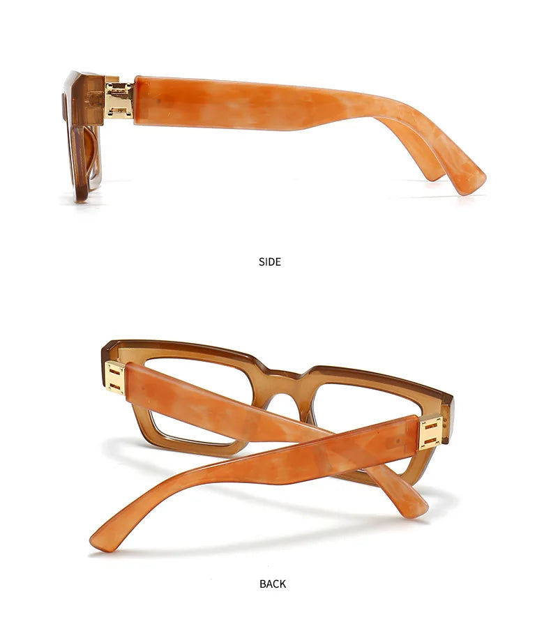 New Green Oversized Square Reading Glasses Men Women Personality Optical Eyeglasses Anti Blue Light Computer Presbyopic Glasses