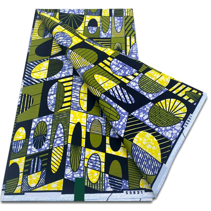 African Real Wax Prints Fabric Ankara Wax 100% Cotton Fabric Guaranteed Veritable Original Sewing Material