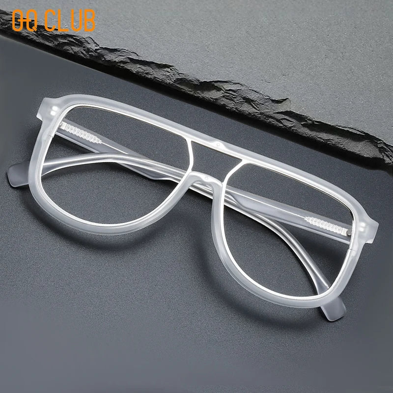 O-Q CLUB Men's Glasses for Reading Glass Eyeglasses Women's Eyepieces Graduated Lenses to Read Eye-glasses -1 Eyeglass Frames