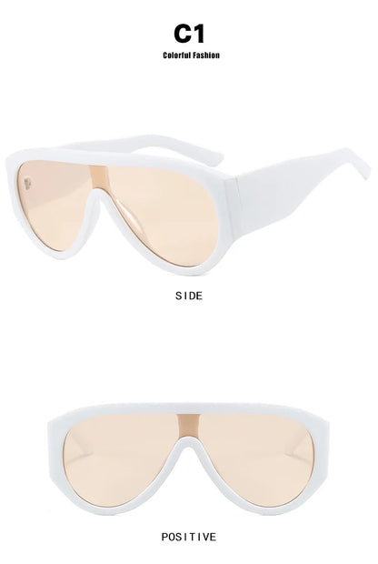 New Women's Men's Big Frame Sunglasses Fashion Retro Trend Sun Glasses Travel Street Photo Holiday Party Beach Eyewear