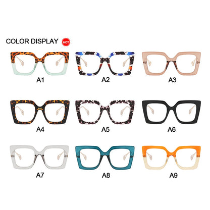 Vintage Transparent Square Glasses Frame Women Men Clear Glasses Optical Eyeglasses Frame Lens Spectacle Frame Unisex Anti Blue