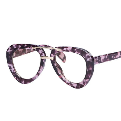 Fashion Pilot Reading Glasses Men Women Popular Resin Optical Presbyopic Spectacles Custom Diopter+50+100+200+300+400 #302454