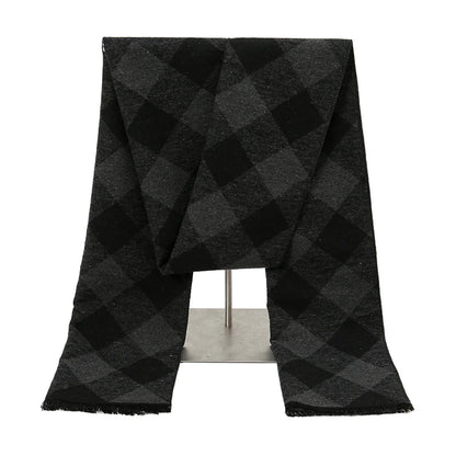 Fashion Scarves Man Autumn Winter Thick Warm Cashmere Business Long Wraps Boy Classic Shawl muffler