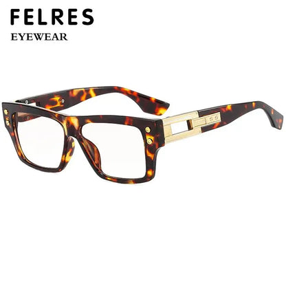 Thick Frame Anti Blue Light Reading Glasses Men Brand Design Square Finished Optical Presbyopic Glasses Customized Diopter
