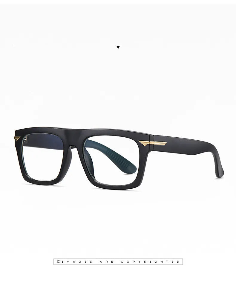 2022 Retro Big Square Frame Designer Reading Glasses Anti Blue Light Computer Eyeglasses Prescription Eyewear Diopters 0 to +6.0
