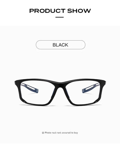 YIMARUILI Ultra-light TR90 Sports Glasses Men and Women Outdoor Cycling Fashion Square Optical Prescription Eyeglasses Frame 300