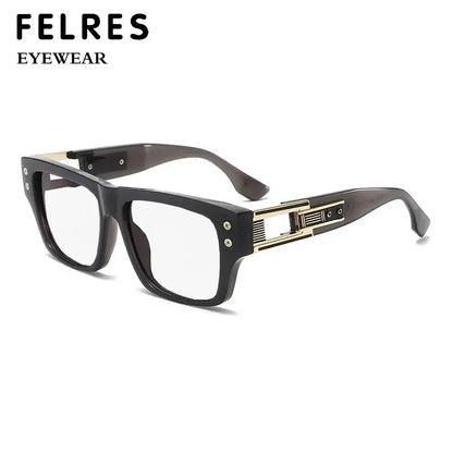 Retro Square Thick Frame Anti Blue Light Reading Glasses Men Finished Prescription Optical Glasses Brand Design Classic Readers