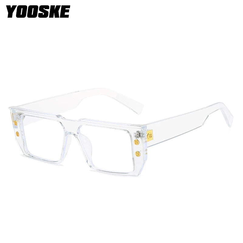 YOOSKE Square Eyeglasses Frames for Women Men Anti Blue Light Glasses Frame Optical Computer Eyewear