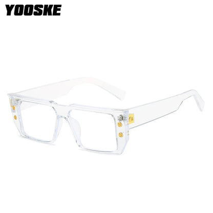 YOOSKE Square Eyeglasses Frames for Women Men Anti Blue Light Glasses Frame Optical Computer Eyewear