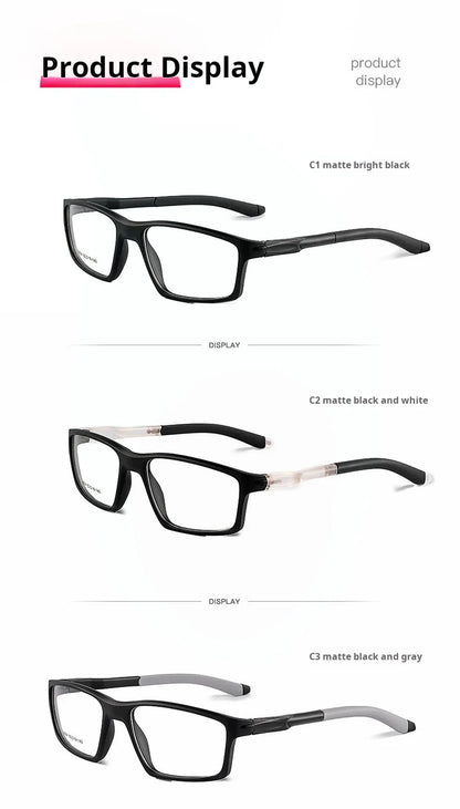 Xbora Sports Anti-blue light Photochromic Myopia Glasses Men Big Size Frame Prescription Glasses Popular Classic Outdoor 9804